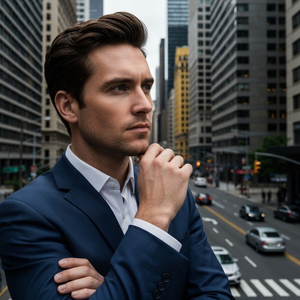 Professional man in urban setting